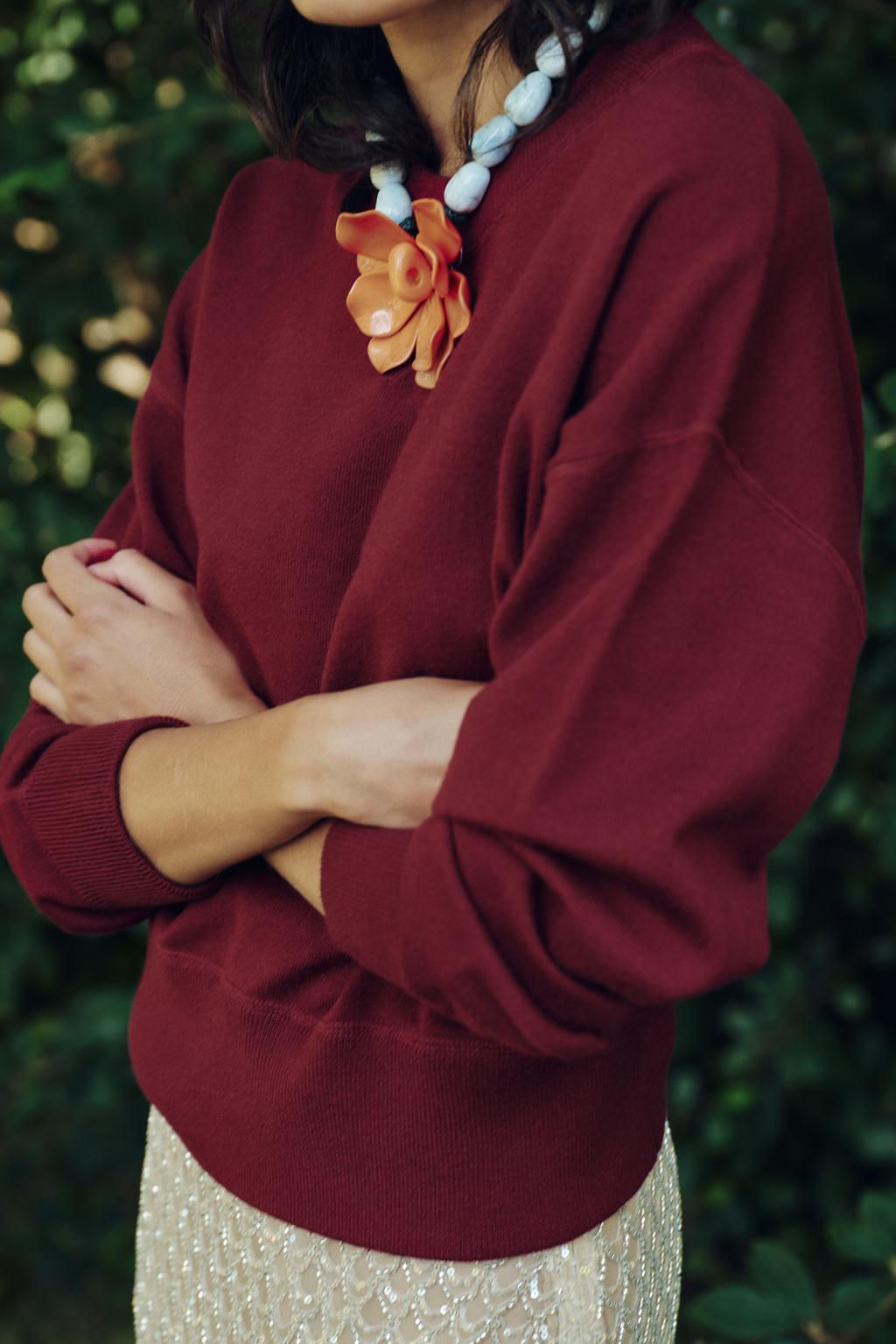 BASIC PLAIN KNIT SWEATSHIRT - Zara фото 12