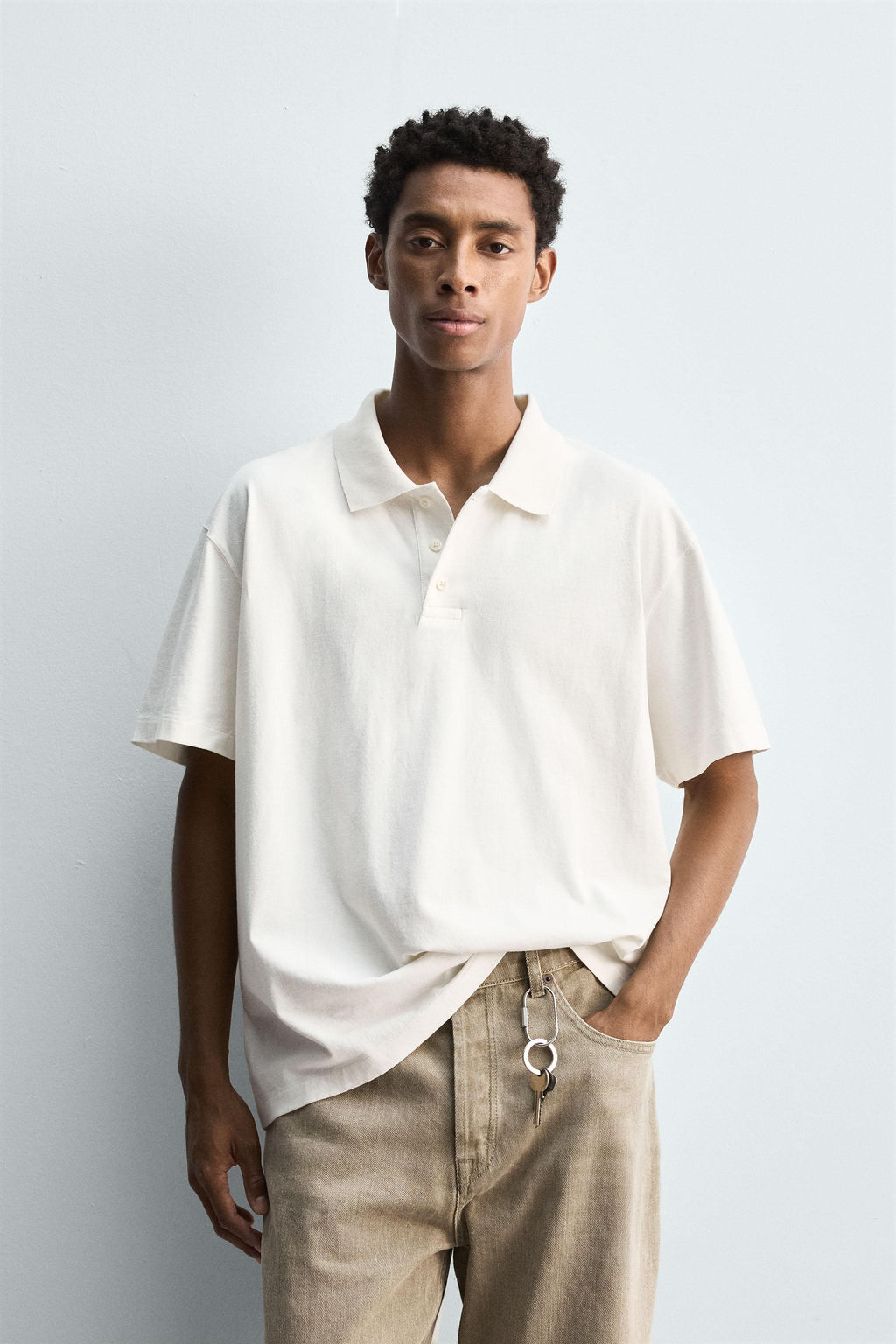WASHED REGULAR FIT POLO SHIRT - Zara фото 2
