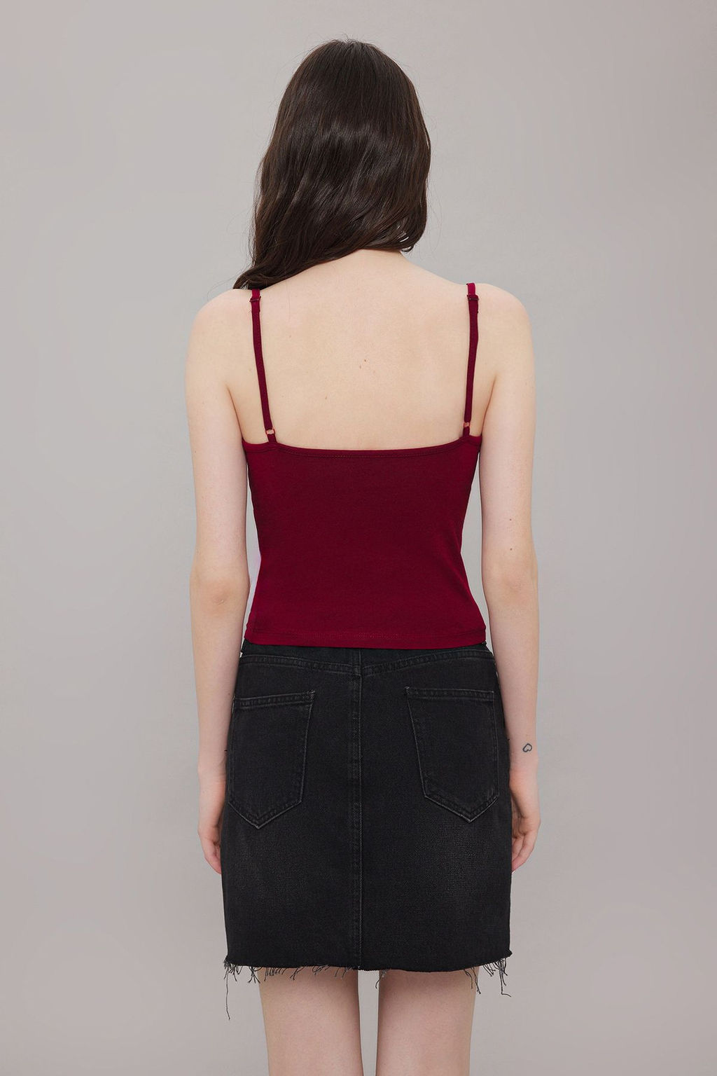 TRENDYOLMILLA Bordo Dantel Detayl? Ask?l? Fitted/Vucuda Oturan Orme Atlet TWOSS25AL00013  фото 4