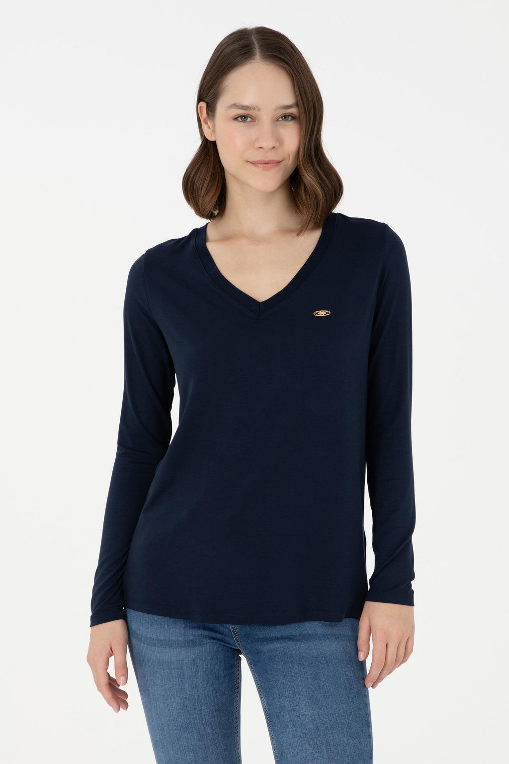 Женский темно-синий свитшот Неожиданная скидка в корзине - U.s. polo assn фото 8