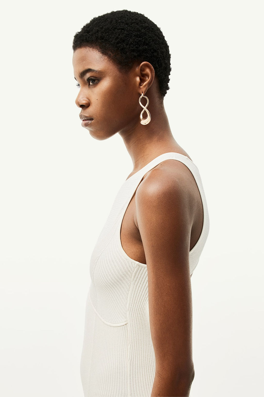 Vestido en punto acanalado con espalda descubierta - H&m фото 6