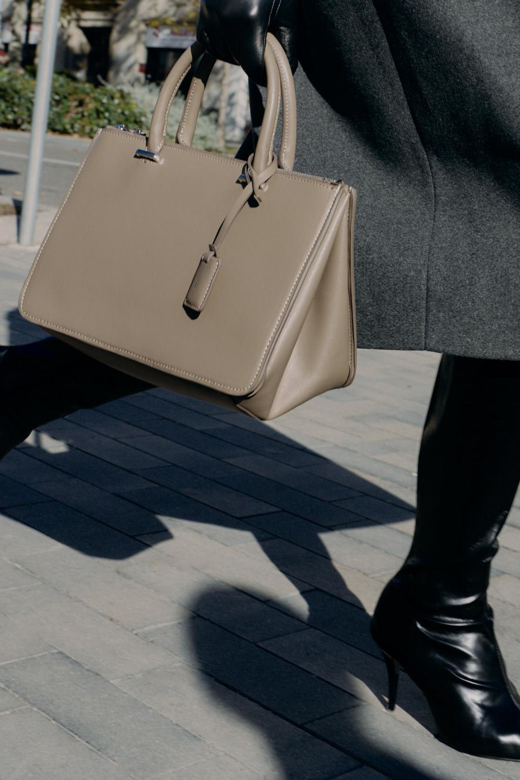 DOUBLE HANDLE CITY BAG - Zara фото 3