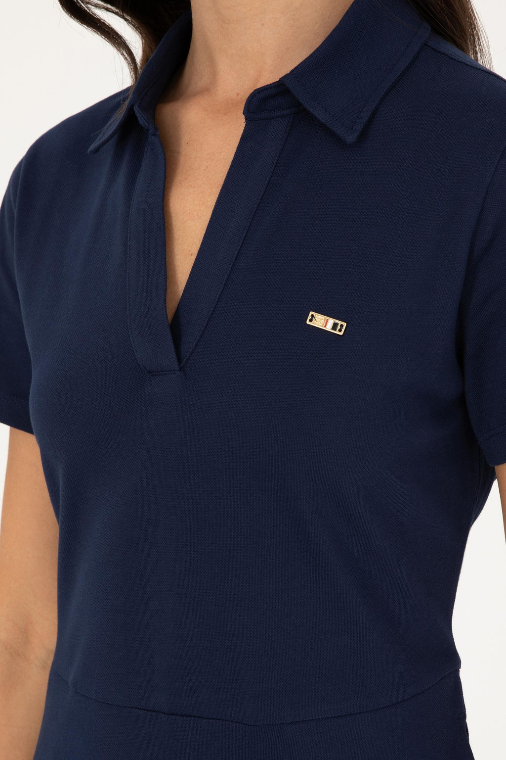 Женское темно-синее трикотажное платье Неожиданная скидка в корзине - U.s. polo assn фото 6