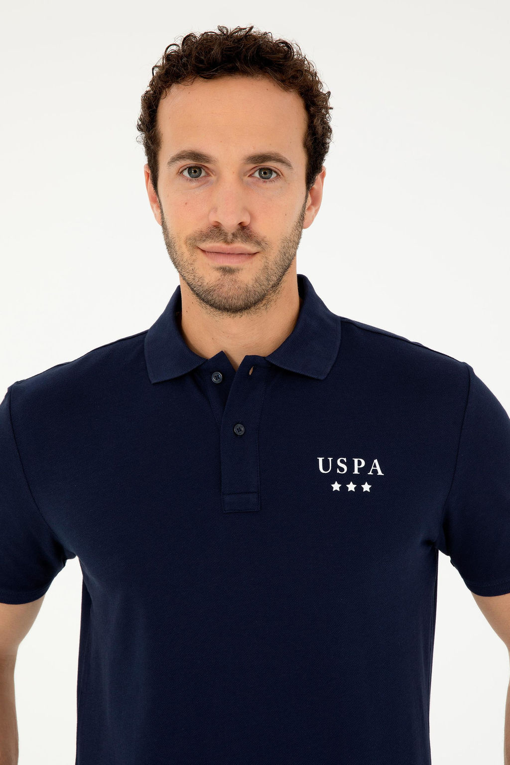 Футболка U.S. Polo Assn темно-синяя хлопок  фото 2