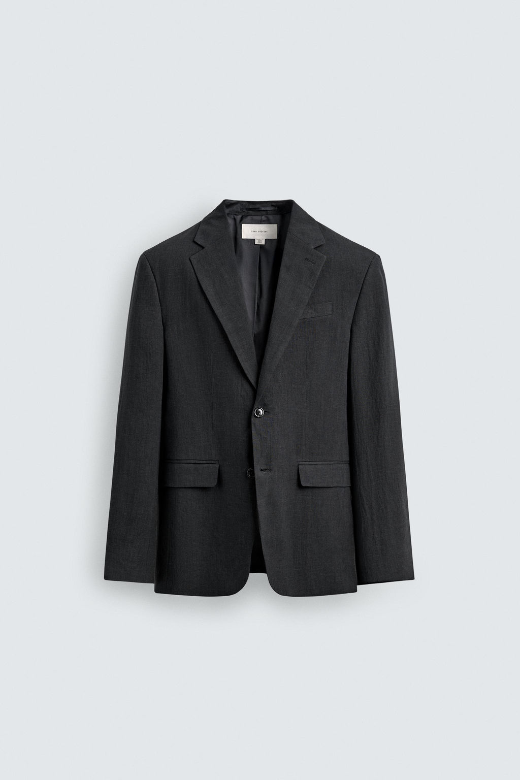 BLAZER REGULAR FIT TRAJE 100% LINO / Marino oscuro - Zara фото 7