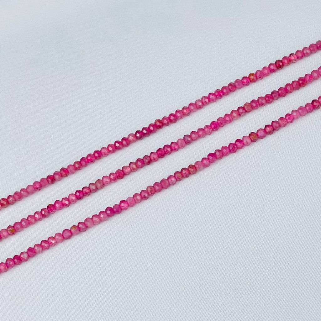 Бусины для украшений из розового Турмалина 39 см