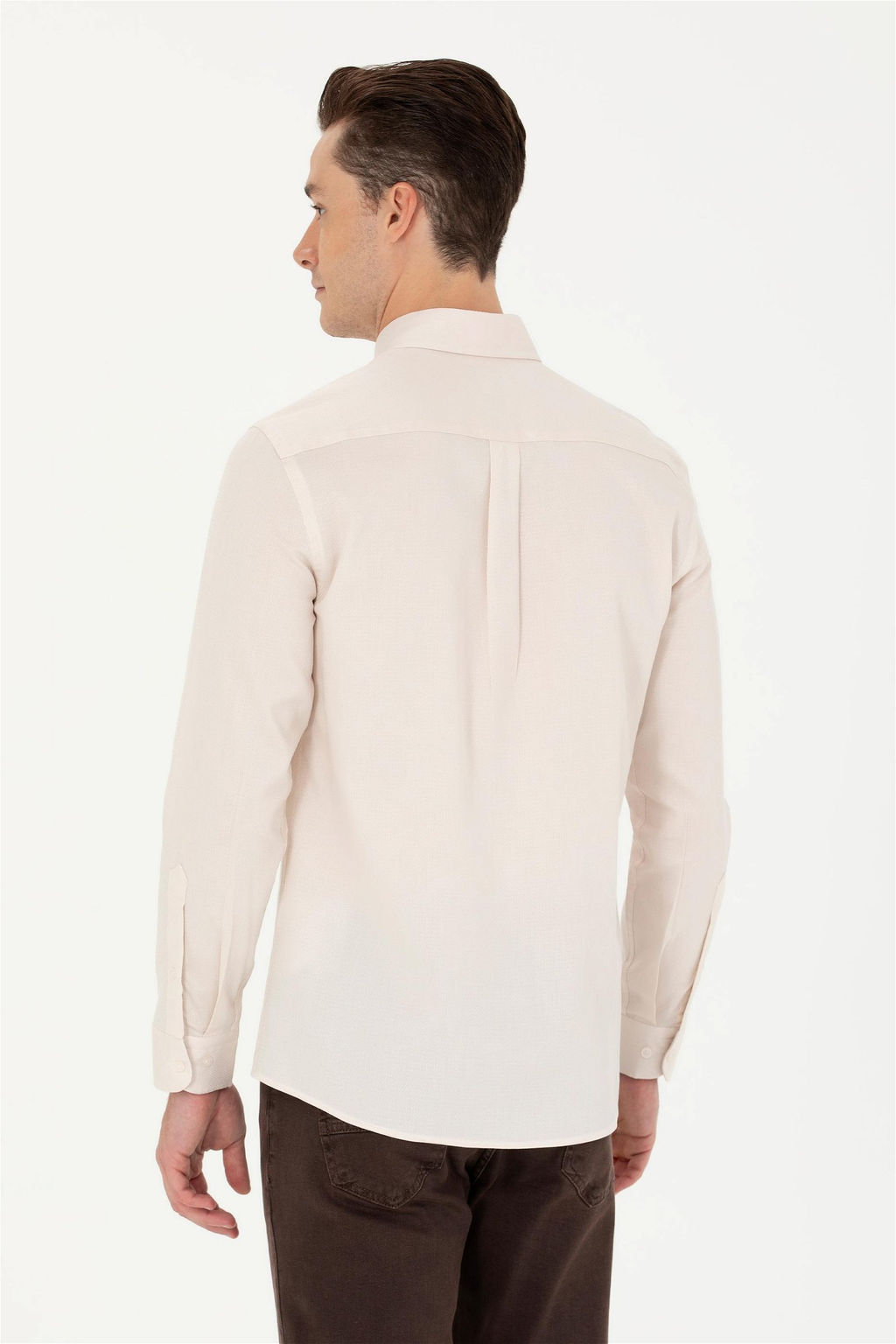 U. S. Polo Assn Мужская белая рубашка с длинным рукавом - U.s. polo assn фото 12