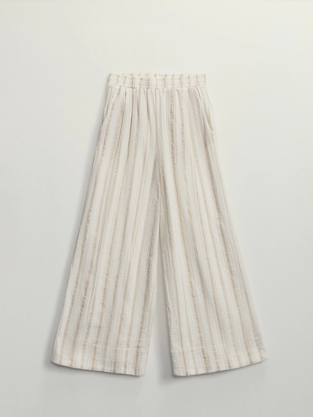 Прямые брюки из хлопка в полоску / Zarina фото 6