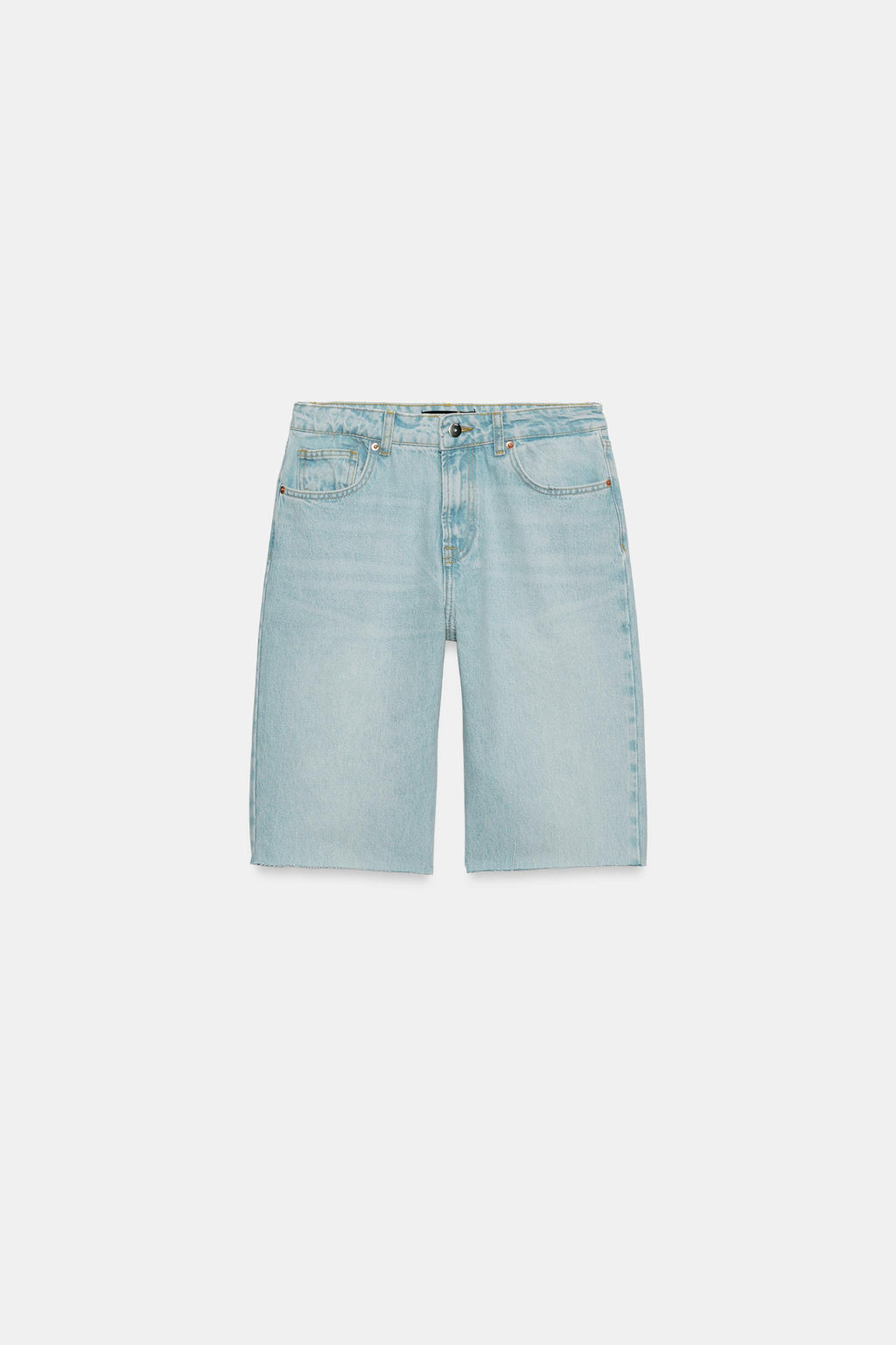 BERMUDA Z1975 DENIM TIRO MEDIO / Azul claro - Zara фото 7