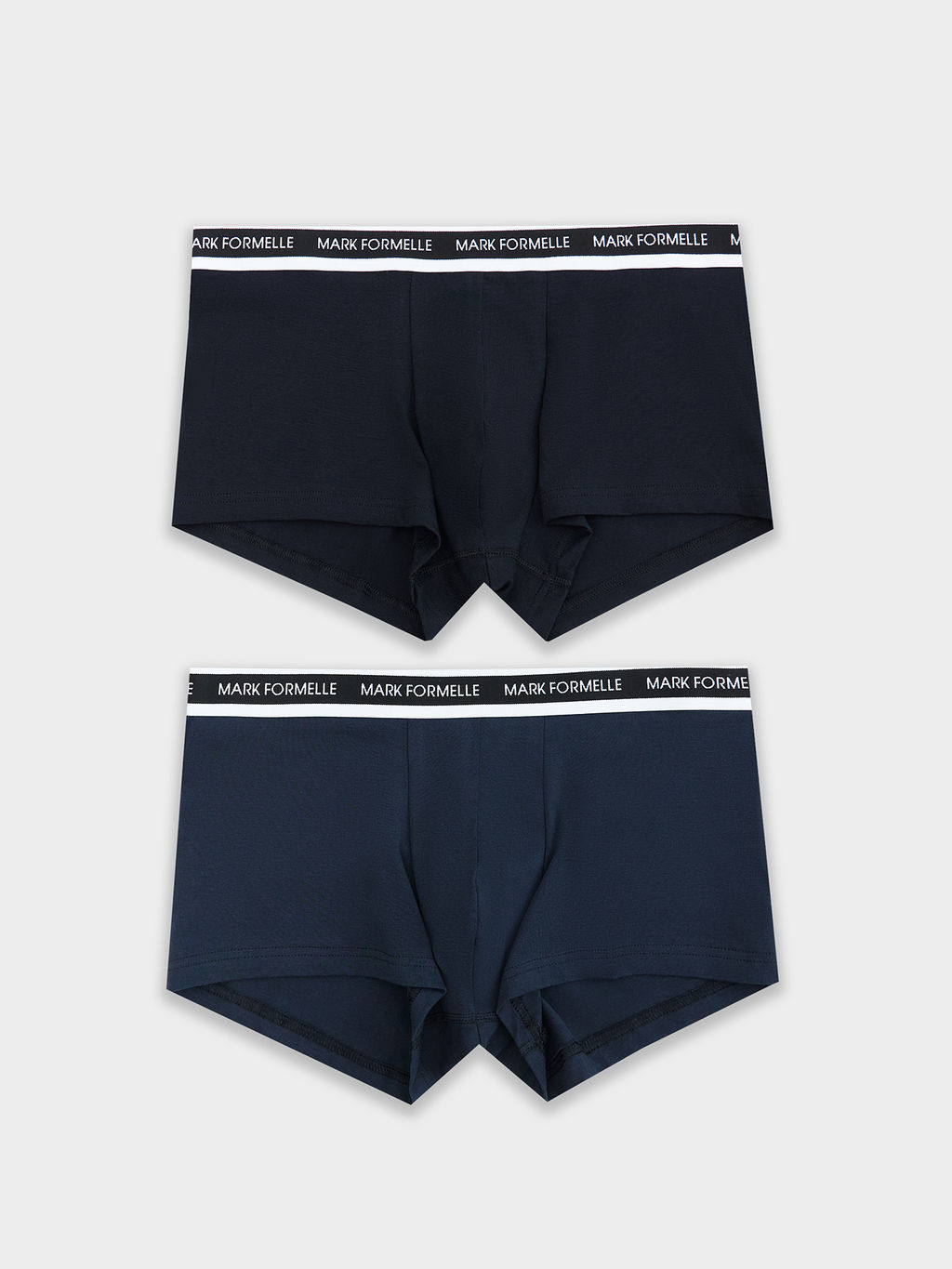 Цена за 2 штуки! Трусы мужские боксеры мультипак (2 шт.) в темно-синем и черных цветах - Mark formelle фото 8