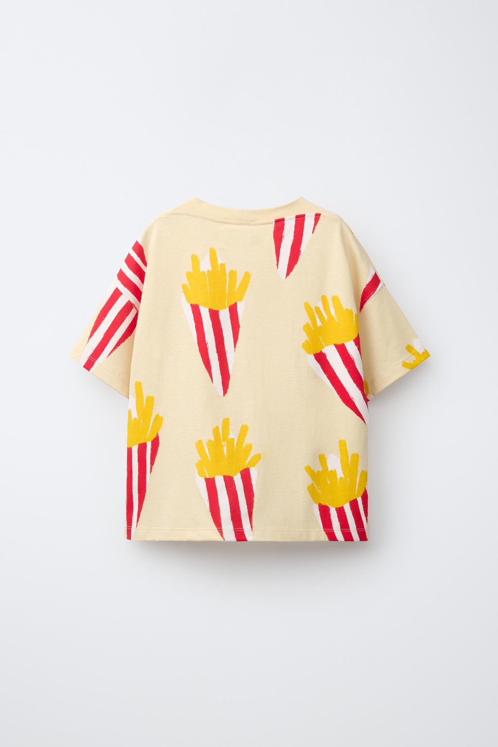 CAMISETA ESTAMPADO PATATAS FRITAS / Amarillo