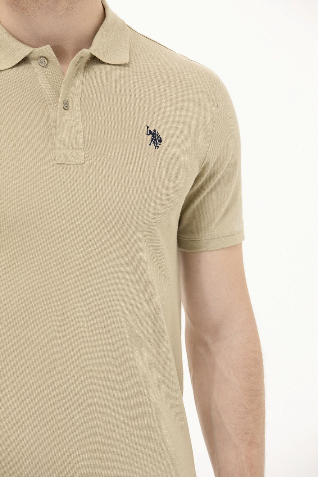 Мужская футболка цвета хаки Basic - U.s. polo assn фото 13