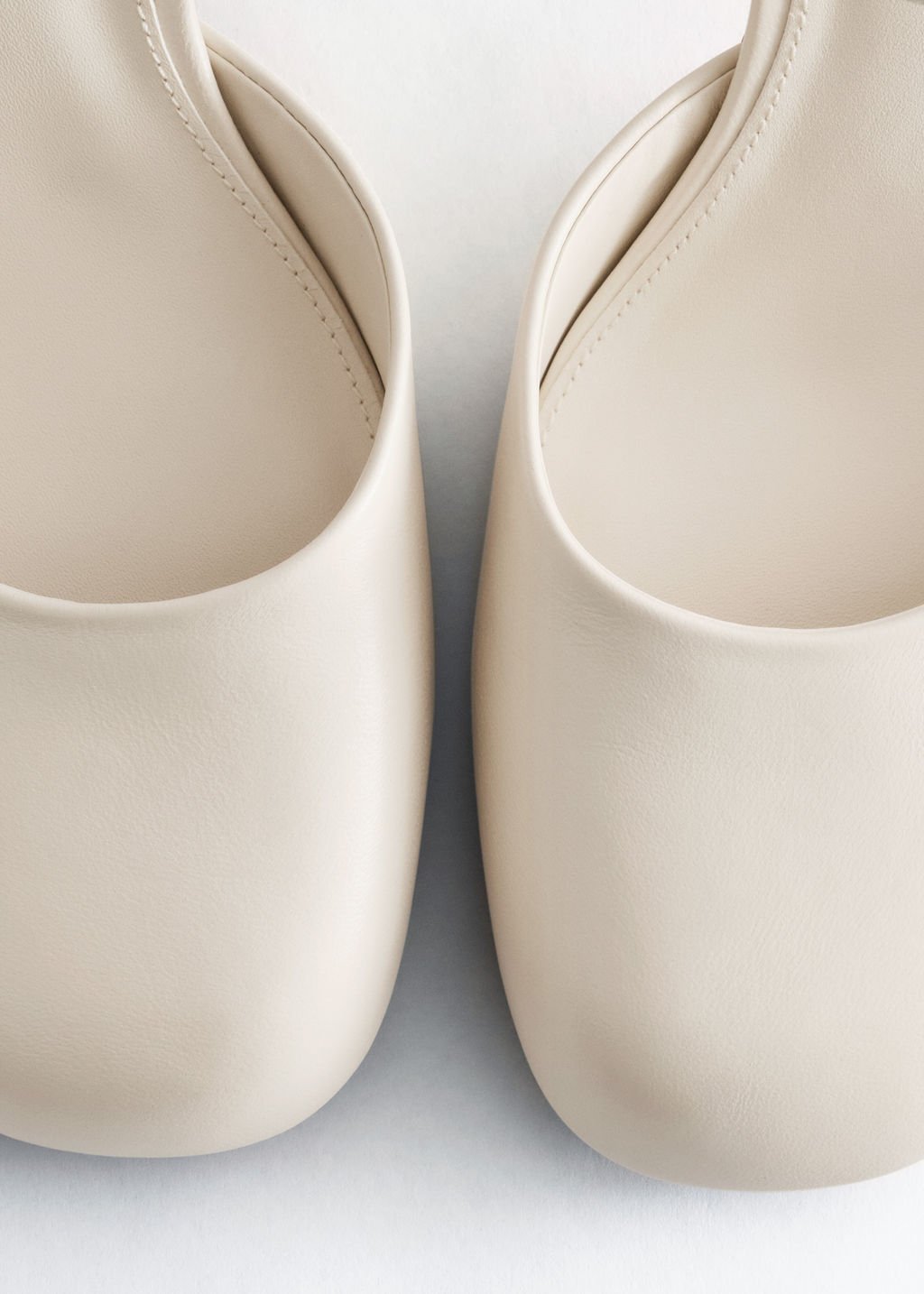 Zapatos de piel de tac?n ancho - H&m фото 3