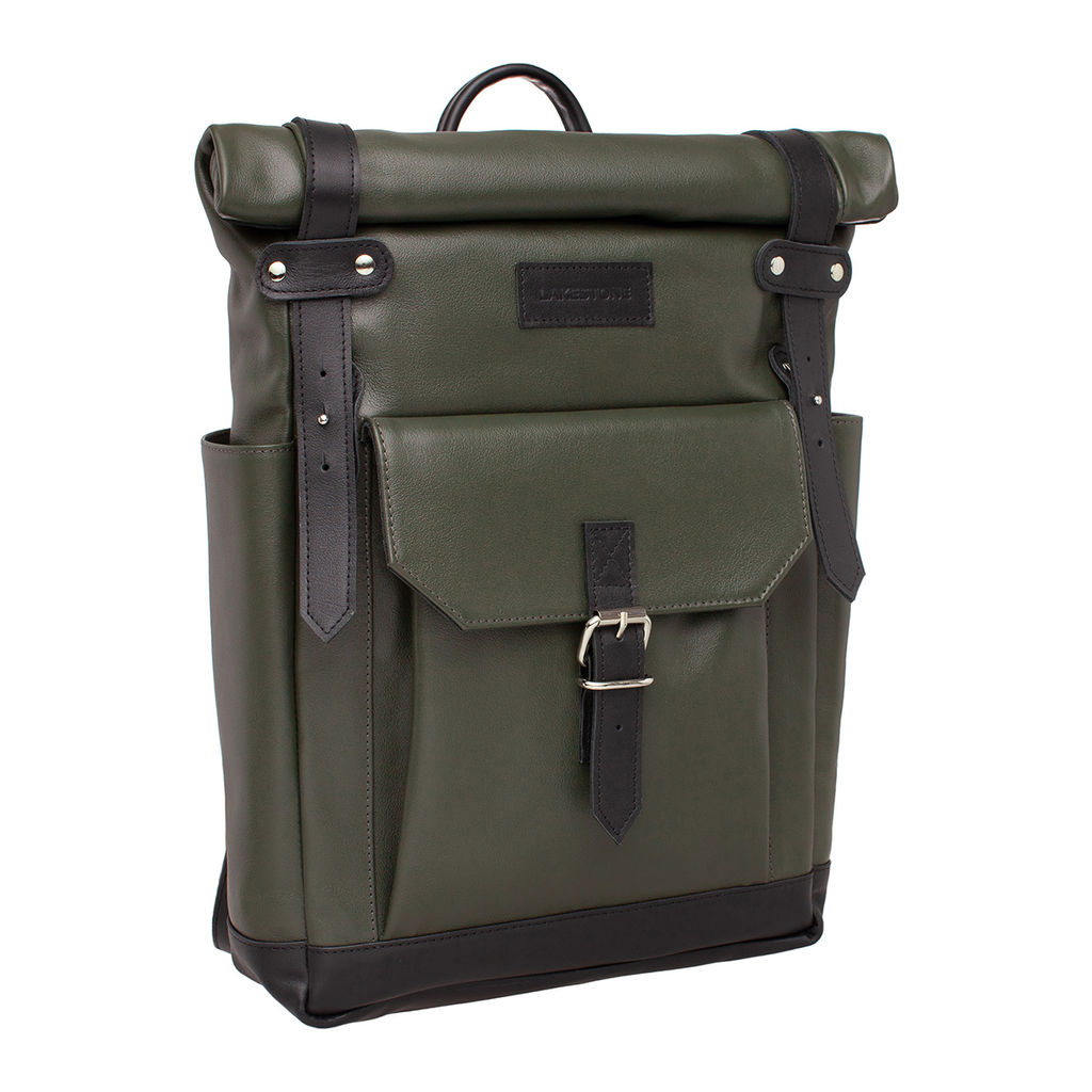 Рюкзак для ноутбука из кожи Eliot Black - Lakestone фото 11