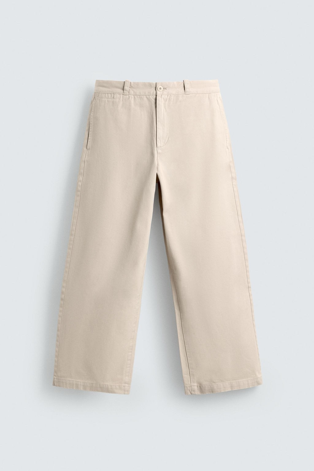 PANTAL?N CHINO WIDE FIT / Blanco roto - Zara фото 7