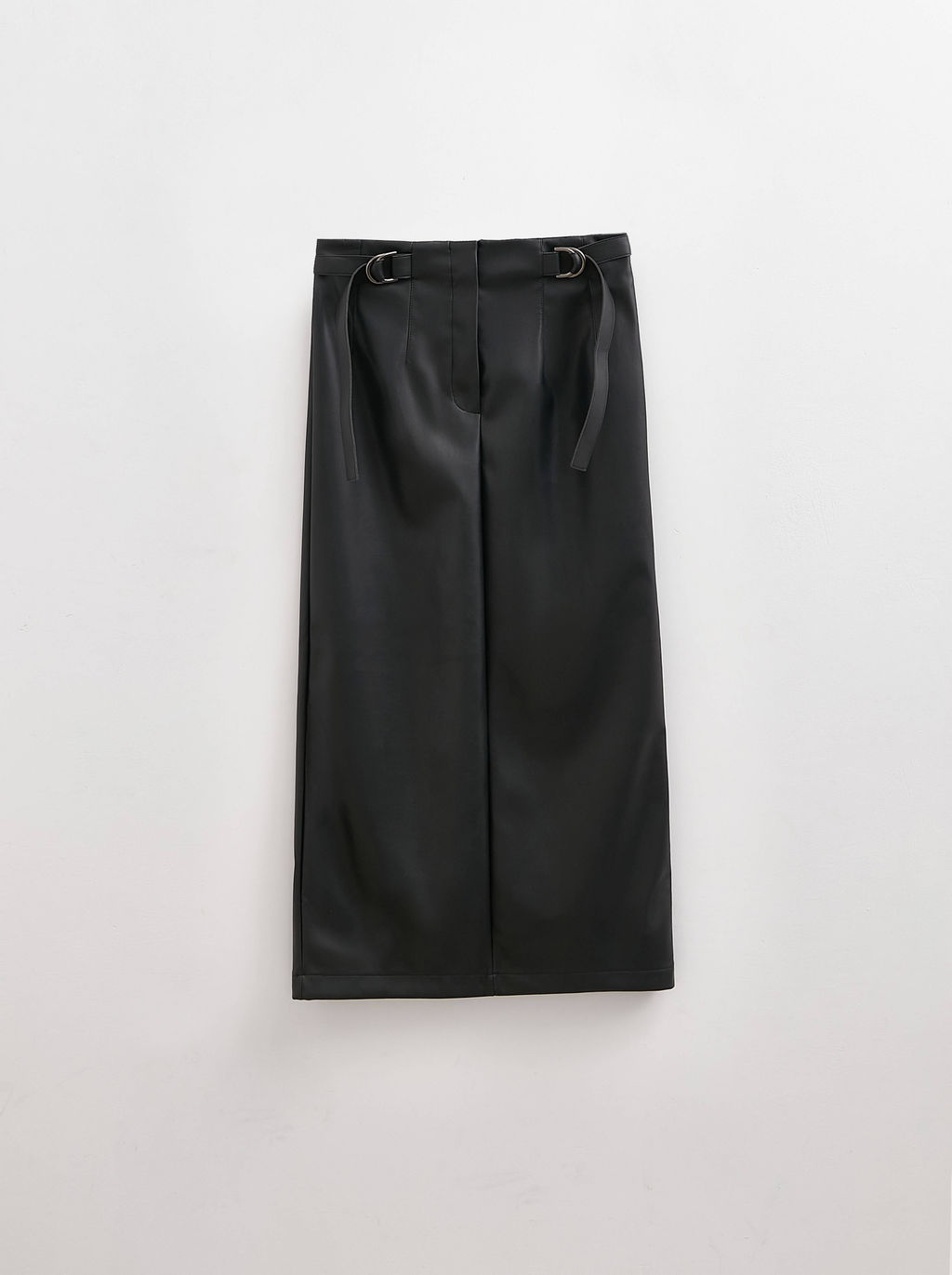 CONTE Юбка-midi из экокожи с декоративными патами LU 2853 black - Conte elegant фото 4