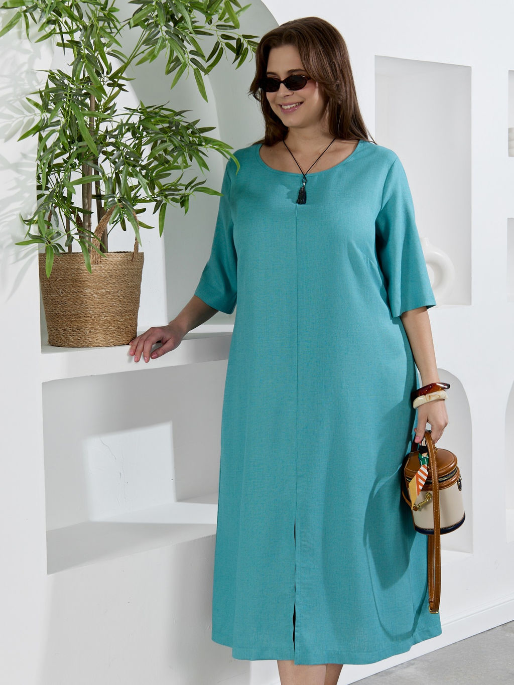 Платье Камео-1 из вискозы со льном - Виотекс фото 7