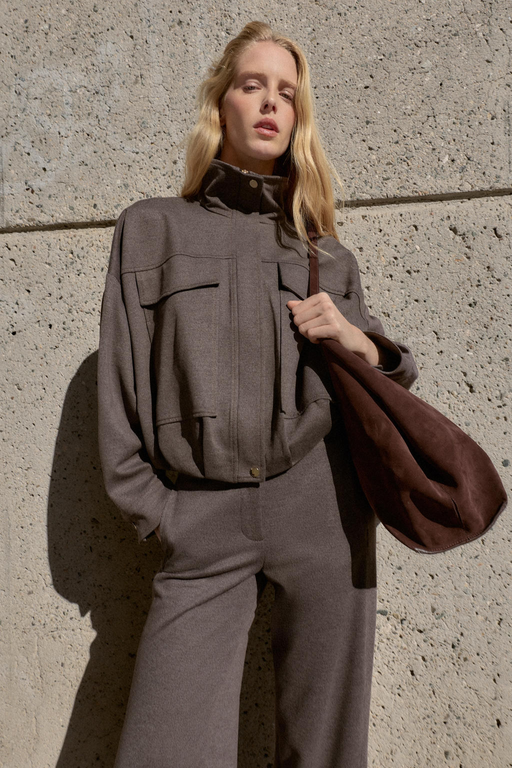 HIGH-NECK BOMBER JACKET - Zara фото 10