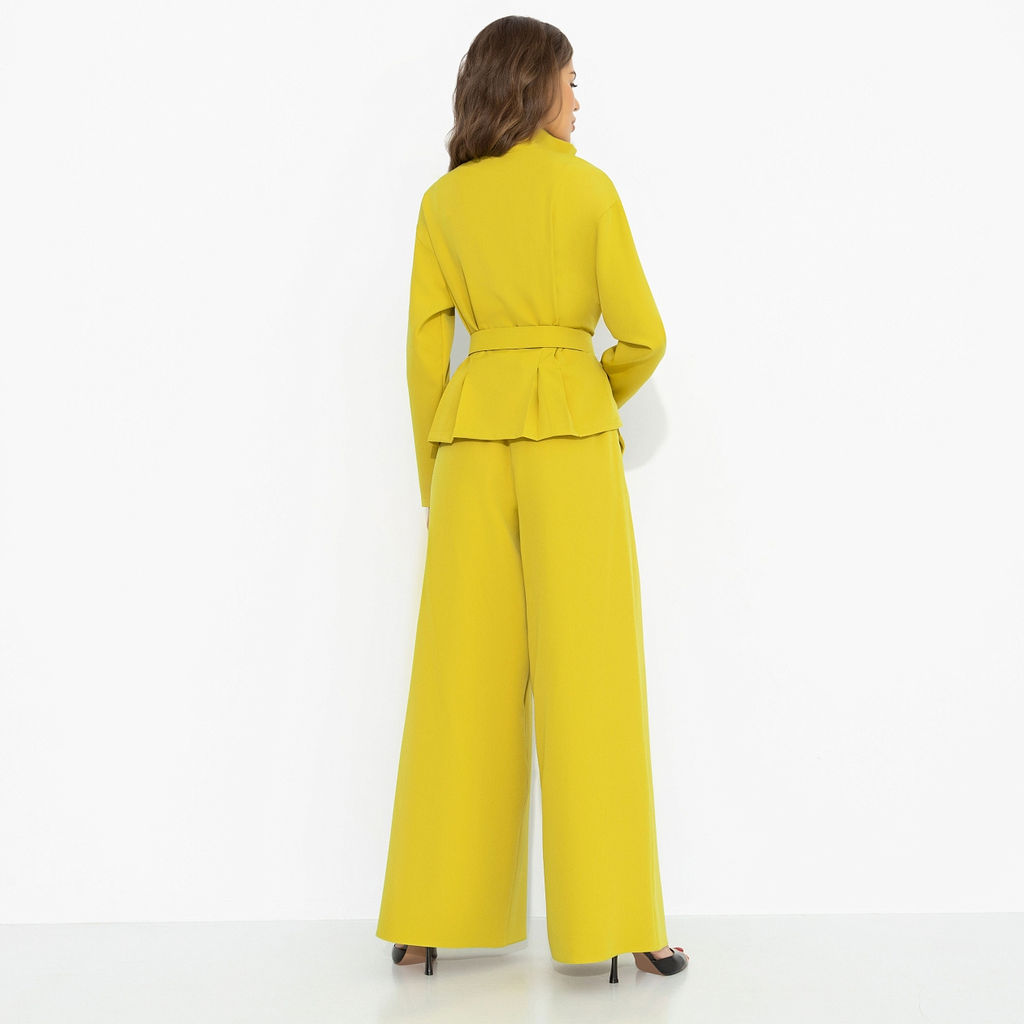 Брючный костюм дизайнерский, Так выглядит уверенность (милан, 2 в 1, с поясом) - Charutti фото 5