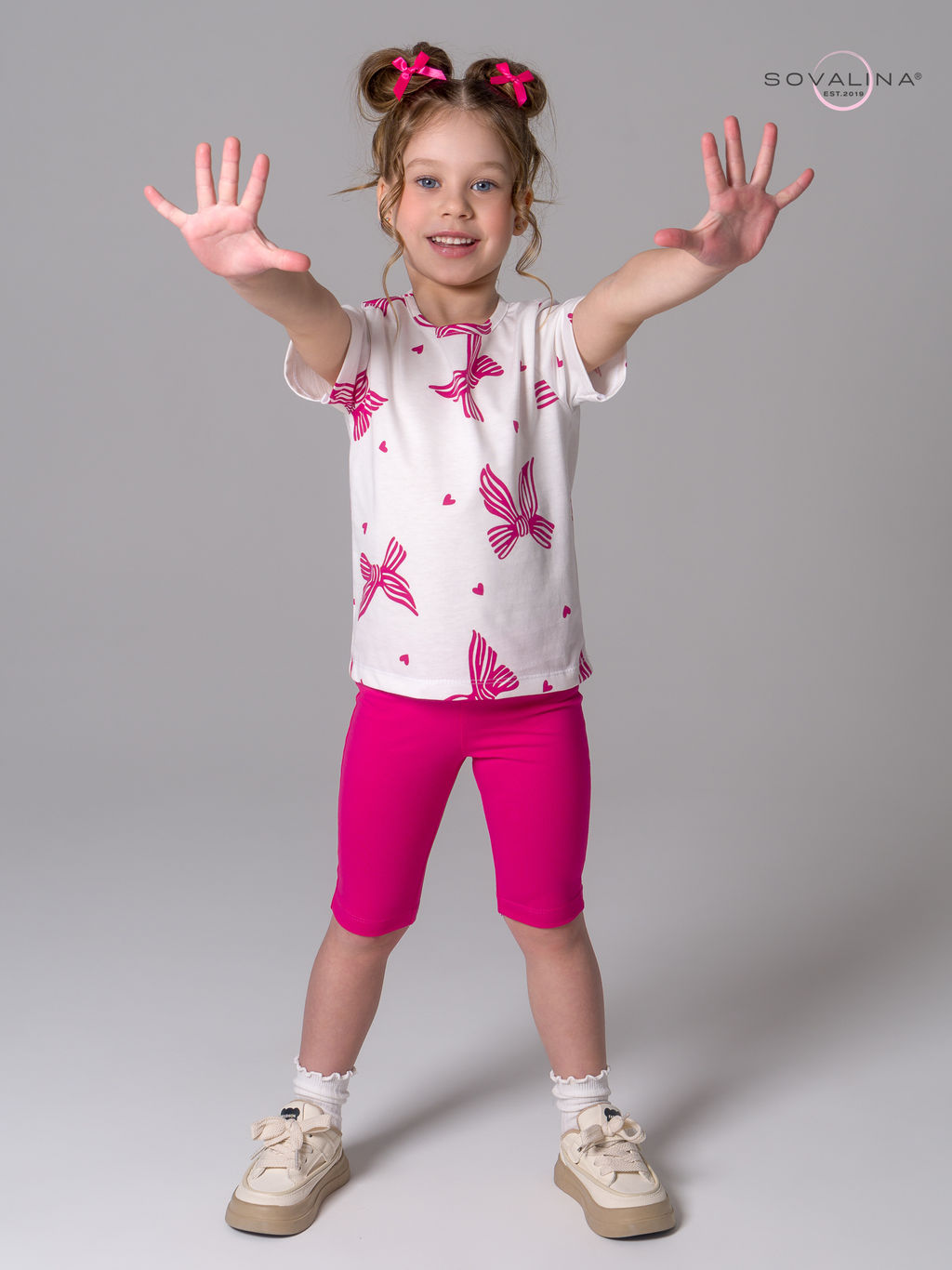 Костюм Актив алые бантики-фуксия - Sovalina фото 9