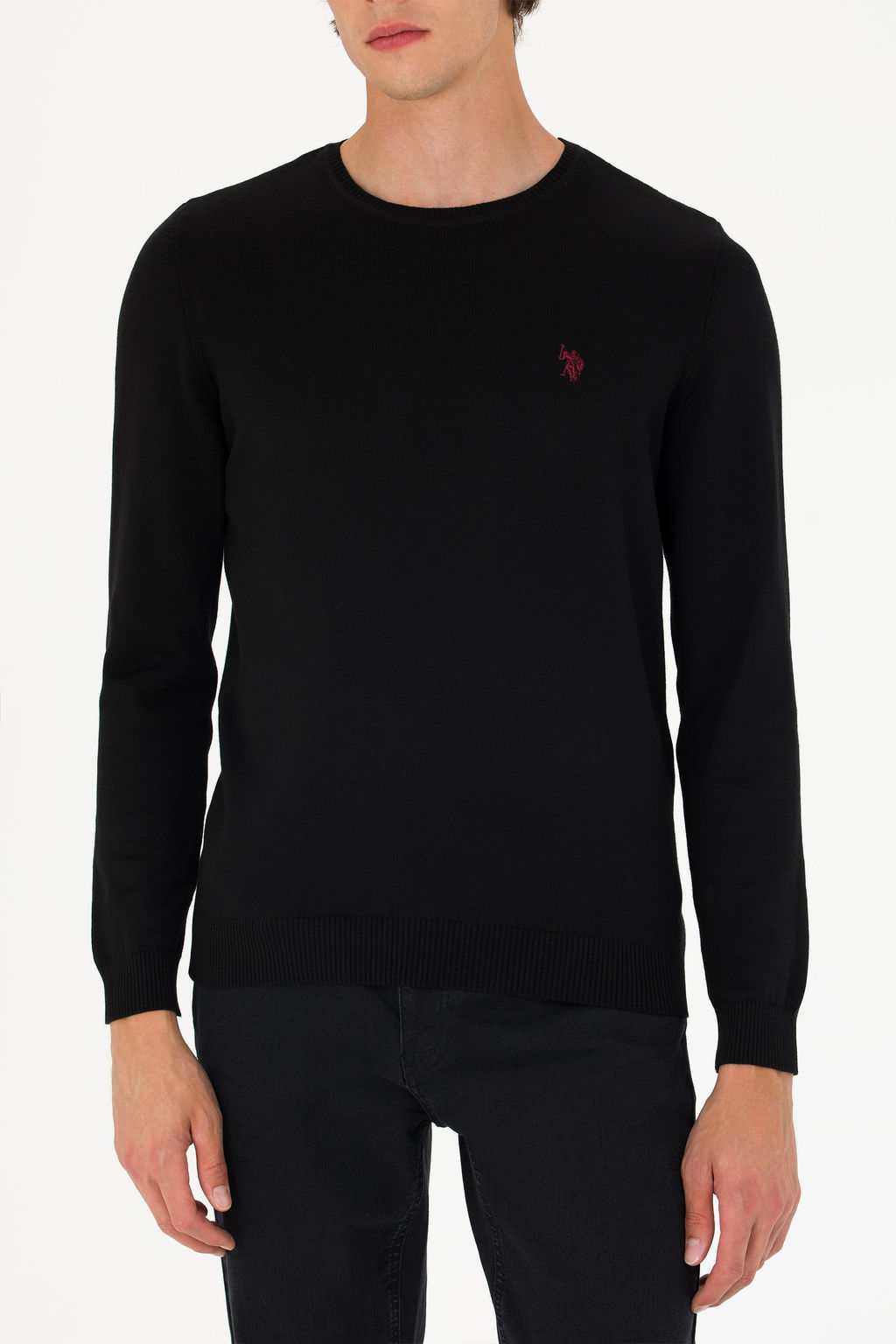 Свитер мужской U. S. Polo Assn Basic черный из хлопка - U.s. polo assn фото 20