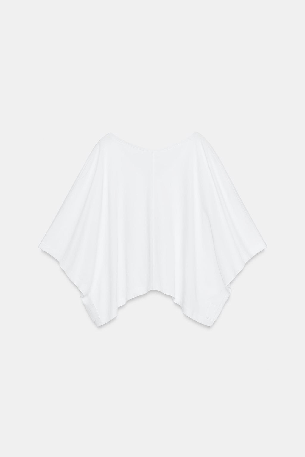 CAMISETA CAPA ALGOD?N / Blanco - Zara фото 6