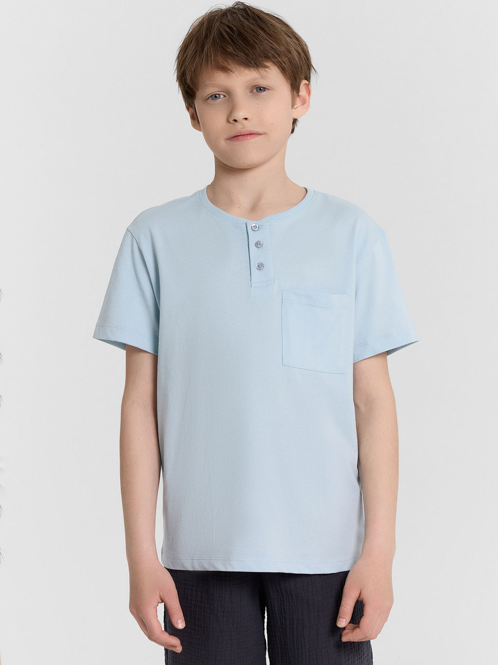 Футболка для мальчиков голубая