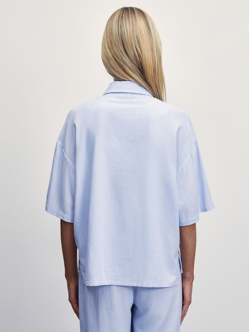 Льняная рубашка прямого кроя / Zarina  фото 6