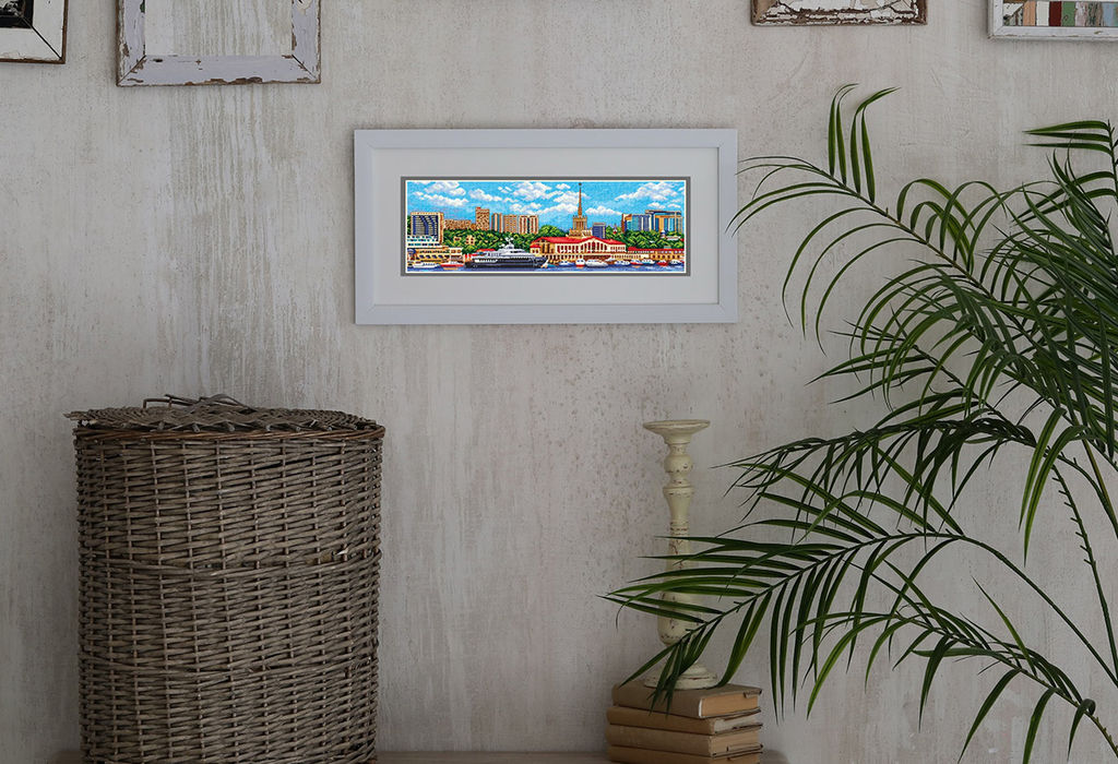 Набор для вышивания PANNA Города России G-7187 Летний Сочи 36.5 х 14 см