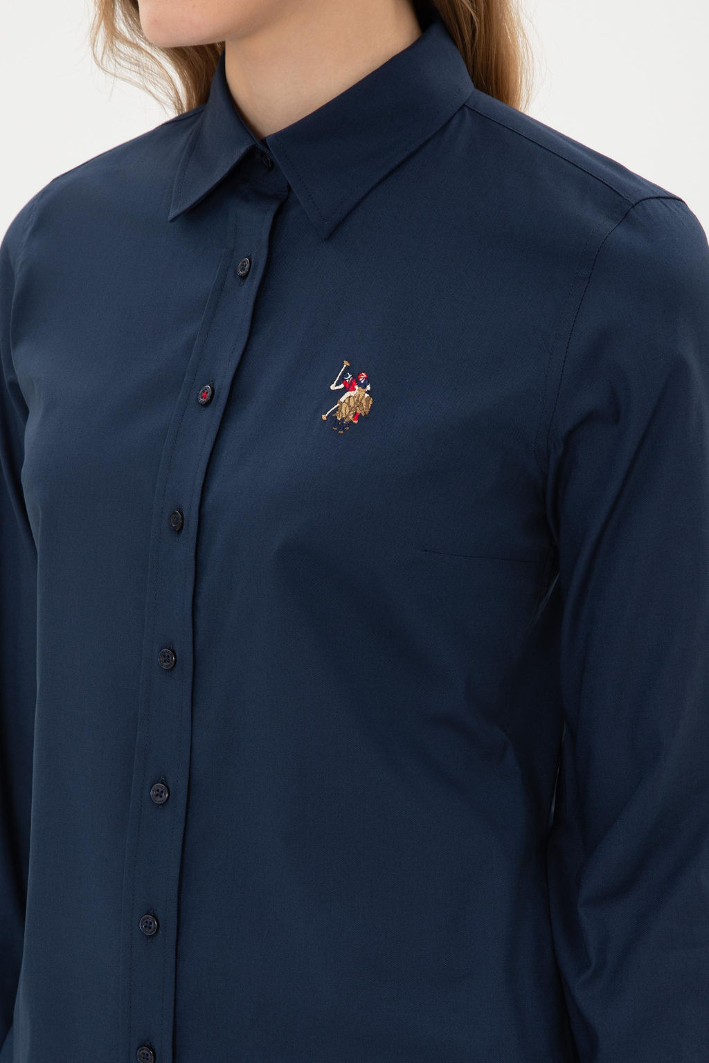 Kad_n Lacivert Uzun Kollu Basic G_mlek Sepette S_rpriz _ndirim - U.s. polo assn фото 7