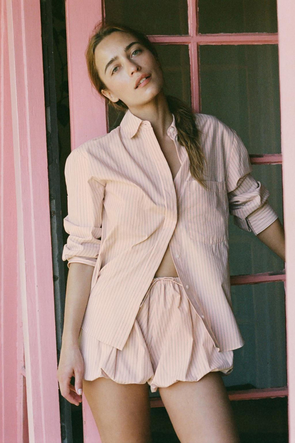 STRIPED COTTON SHIRT - Zara фото 3