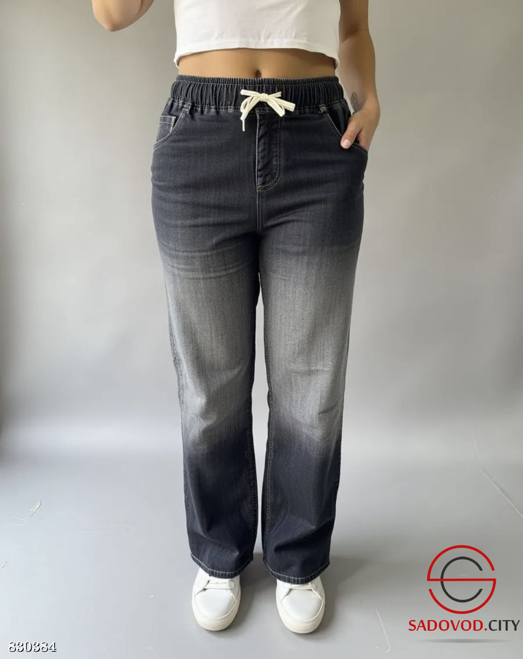 Джинсы с высокой посадой