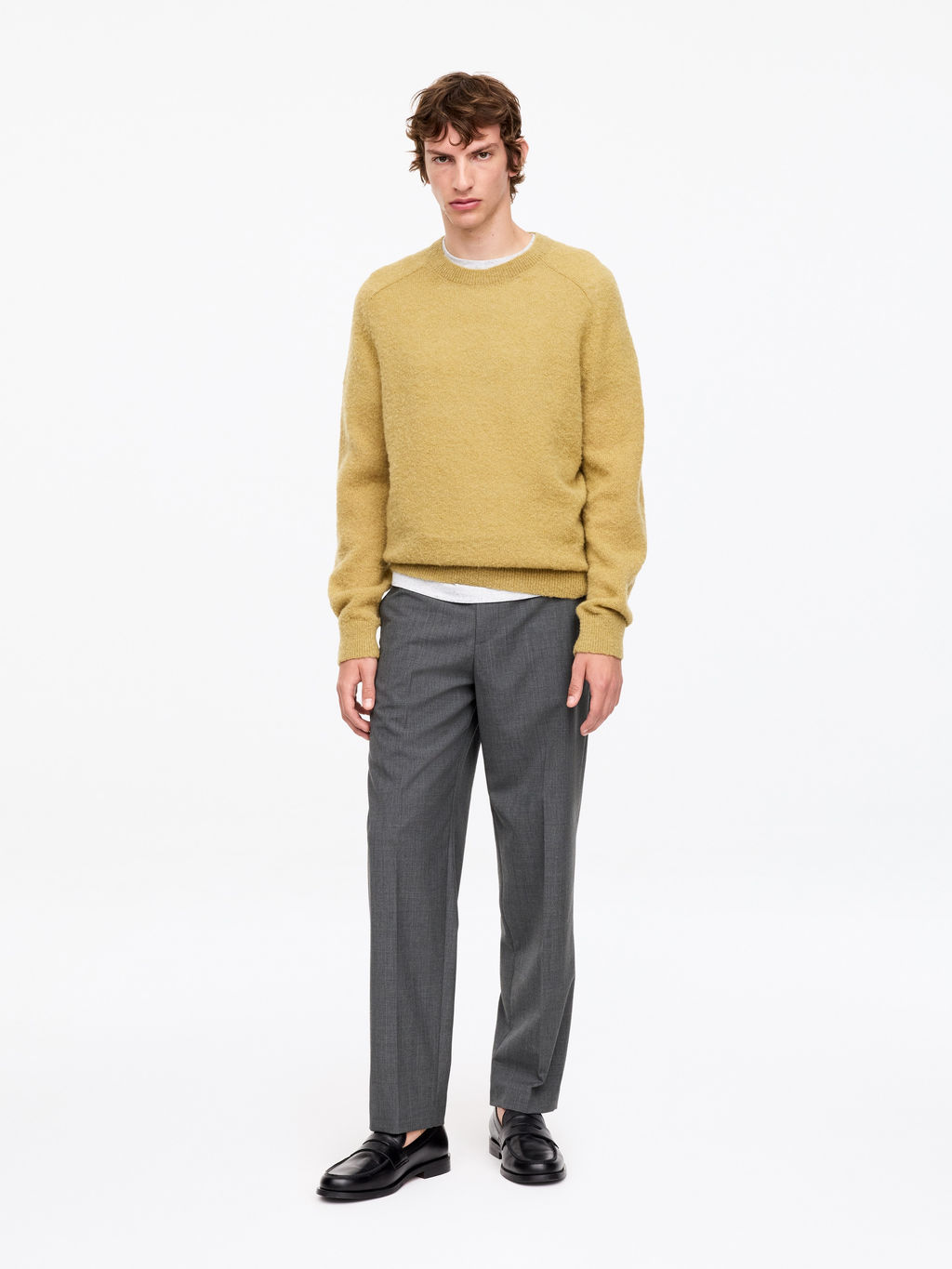 Pantalones de lana ligeros relaxed fit - H&m фото 2