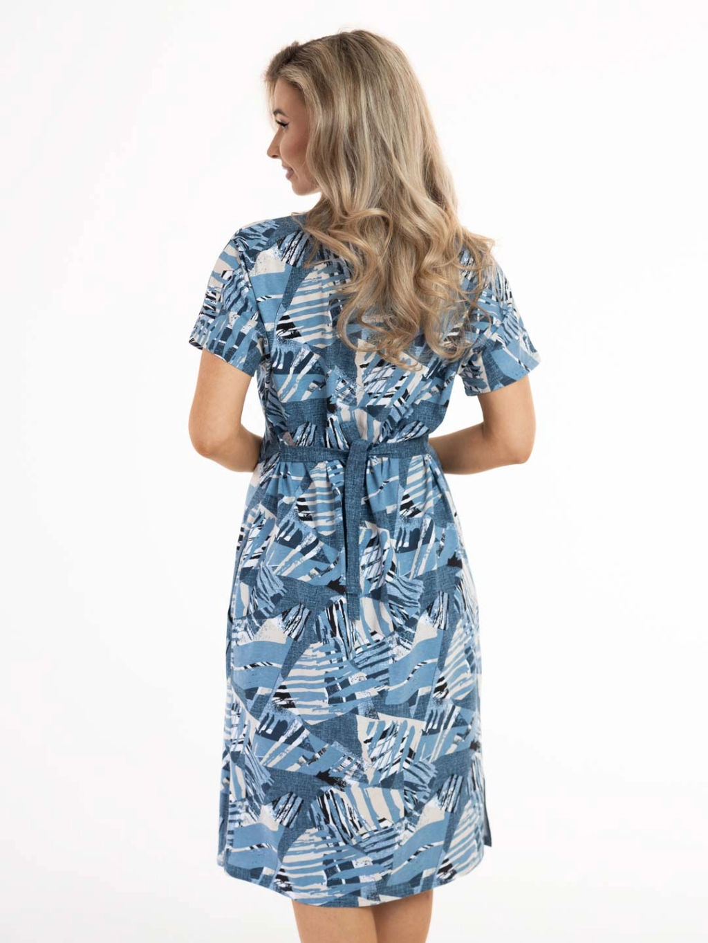 Халат женский, цвет синий