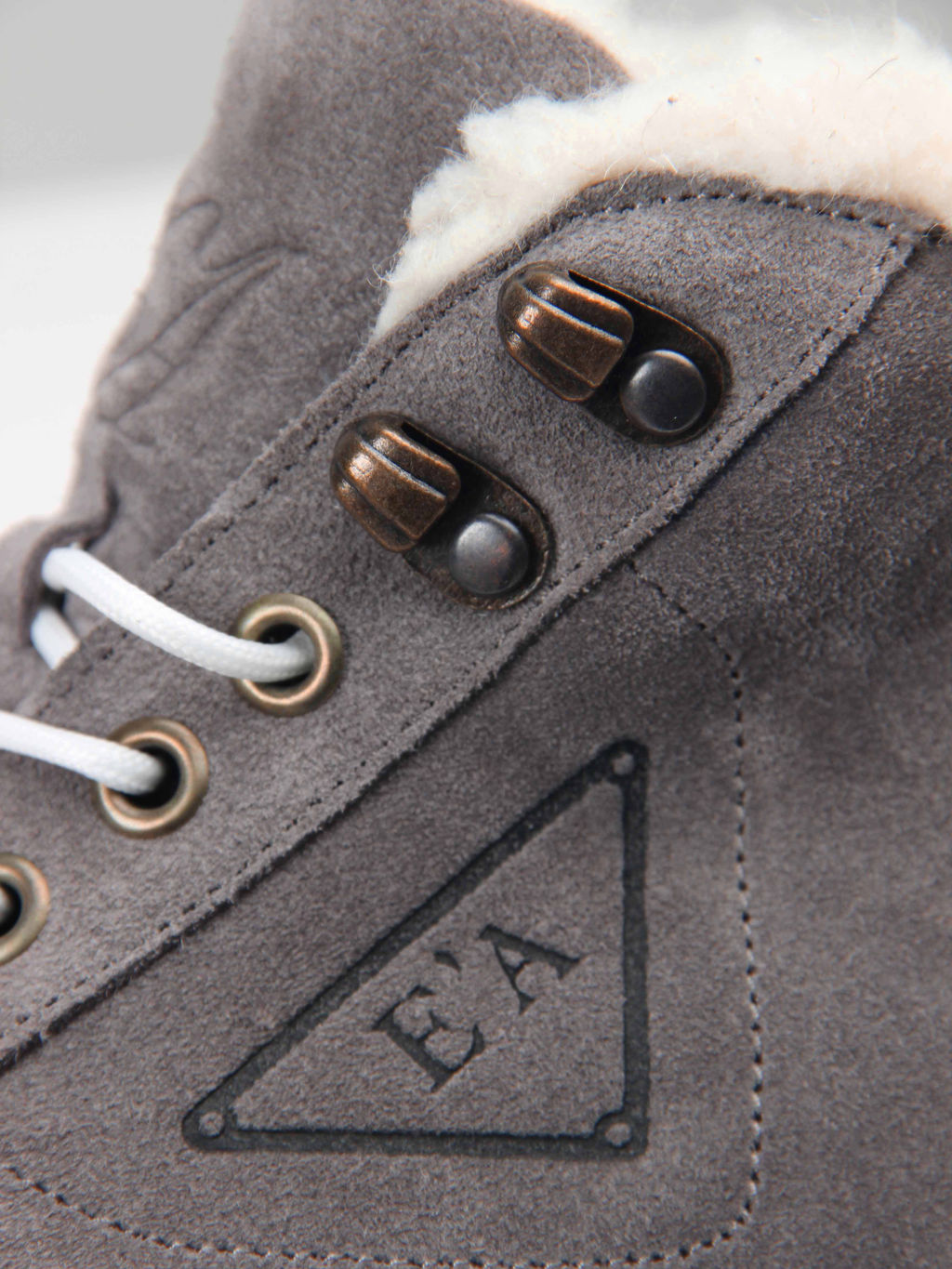 Ботинки 243.212131w. серый замок замша/Мех