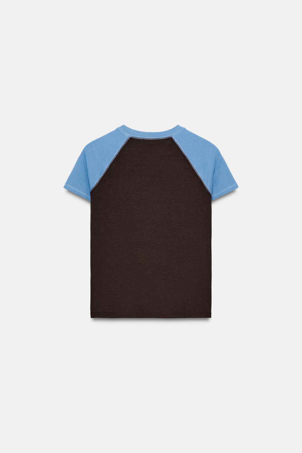 SHORT SLEEVE RAGLAN T-SHIRT - Zara фото 11