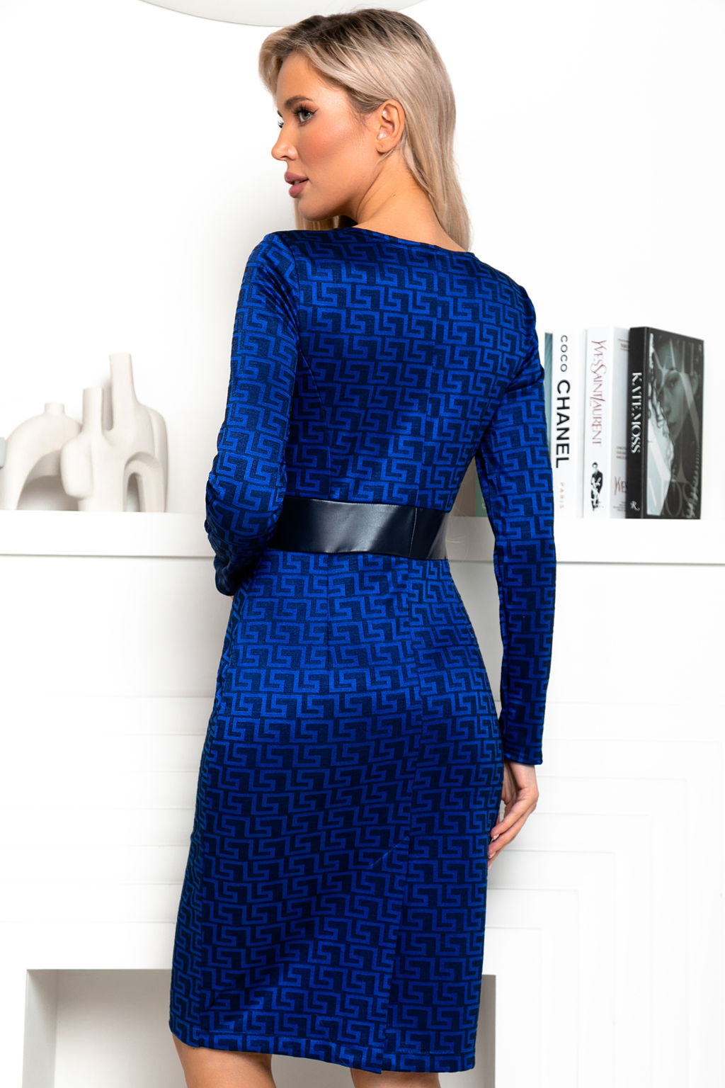 Платье Open Style 6079 синий
