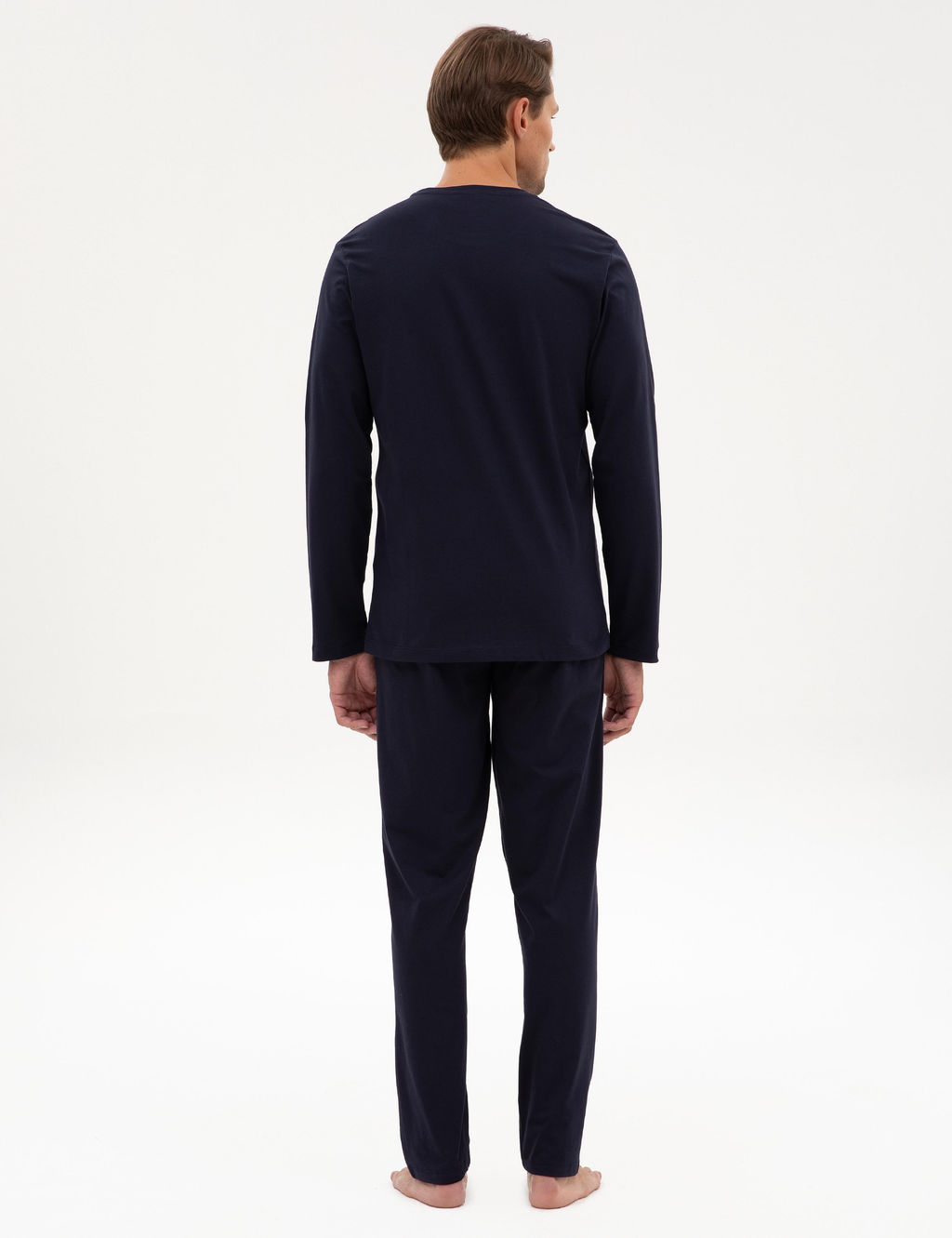 Lacivert Pijama Tak_m_