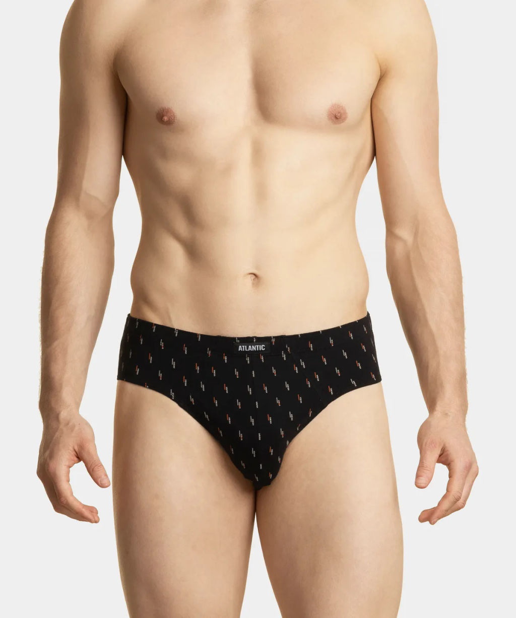 3MP-101/02 Трусы классика Line - набор 3 шт. серый + графитовый + черный - Atlantic фото 6