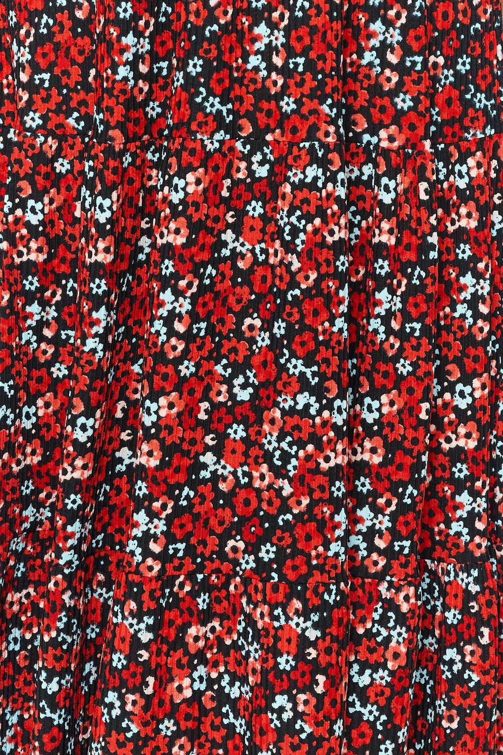 TRENDYOLMILLA Cok Renkli Cicek Desenli Boyundan Baglamal? Bask?l? A-Line Maxi Orme Elbise TWOSS23EL00705 фото 8