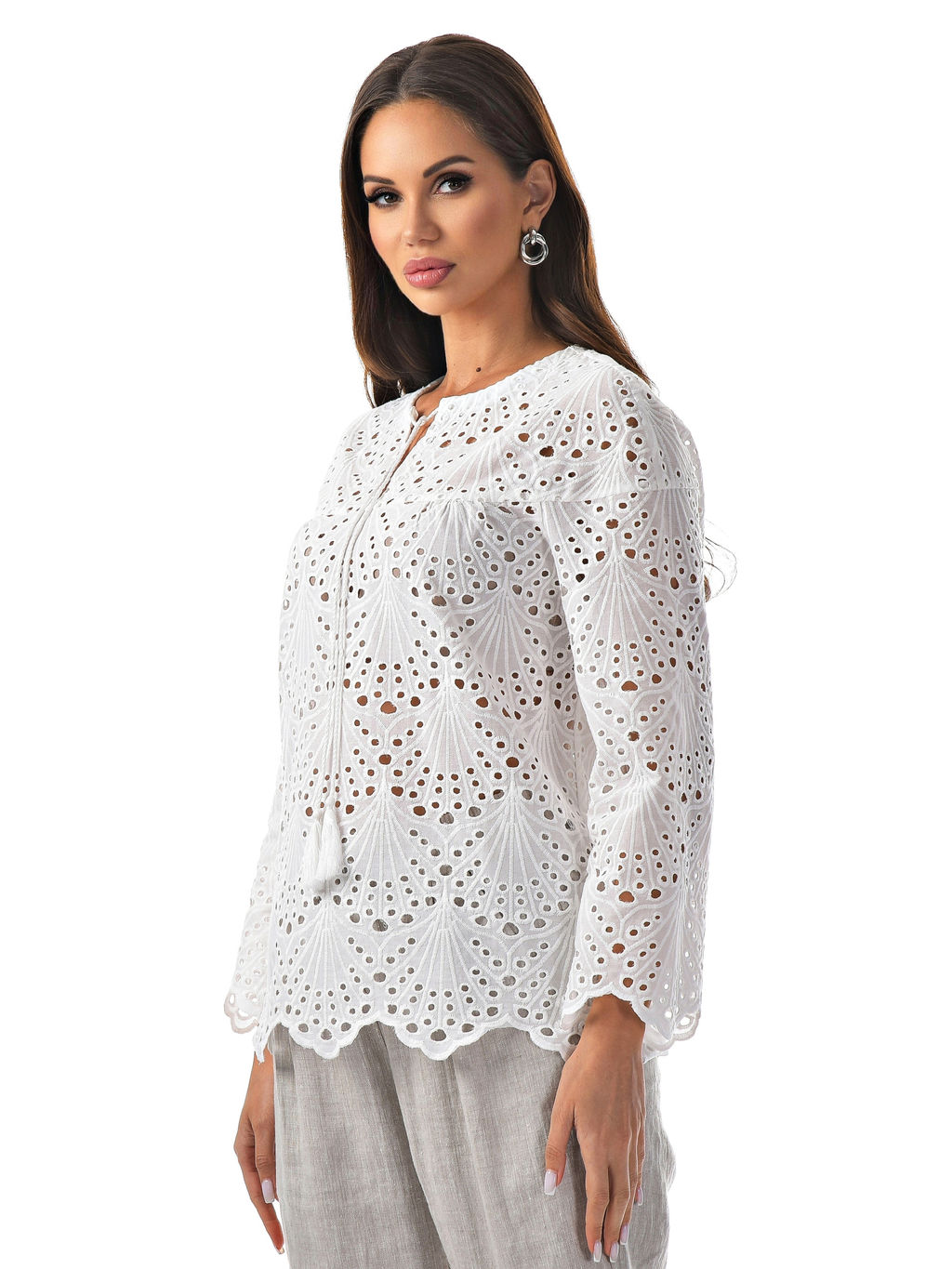 блузка кружево 100% хлопок - А+б коллекция фото 6