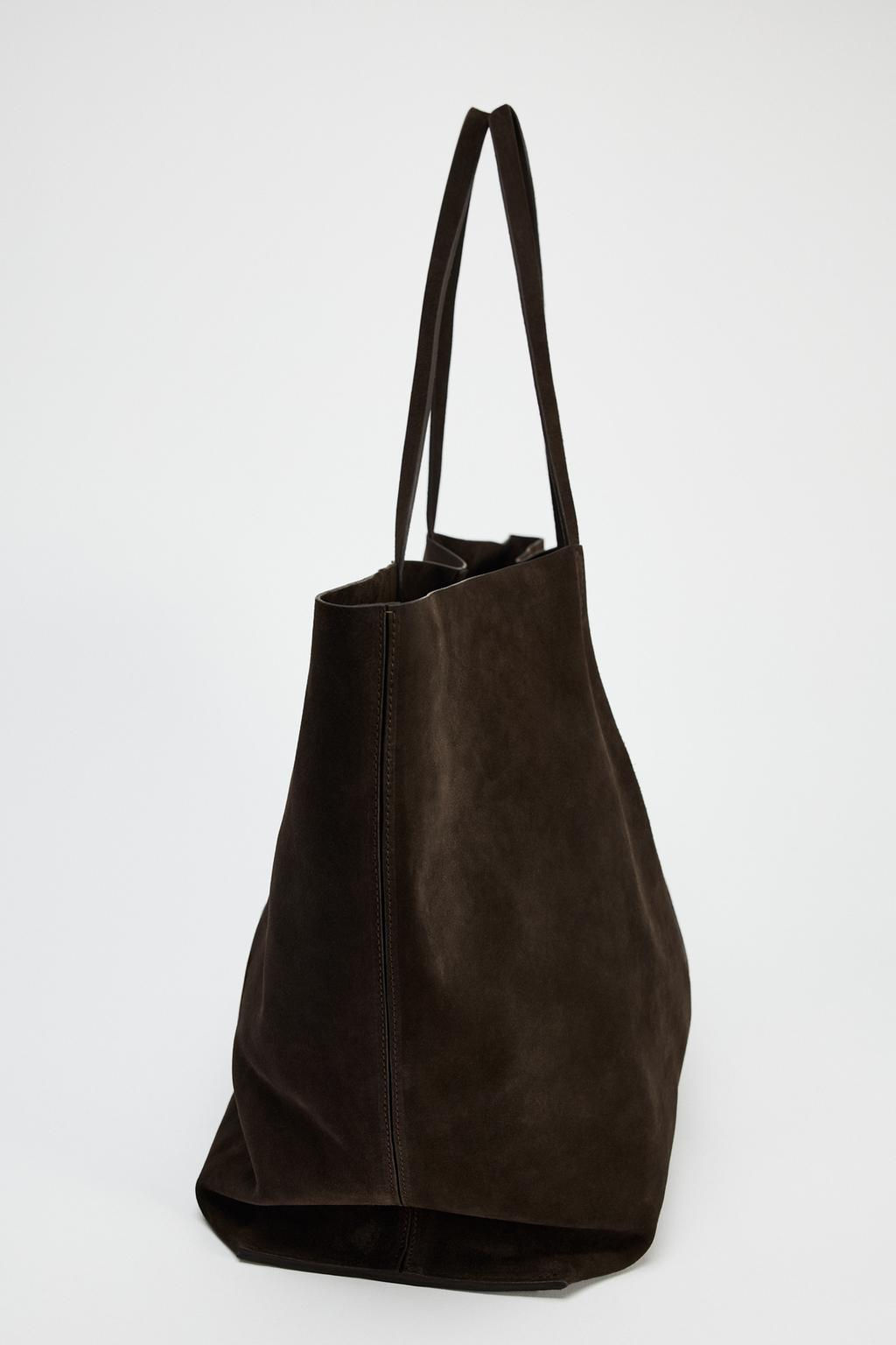 SUEDE MAXI TOTE BAG - Zara фото 10
