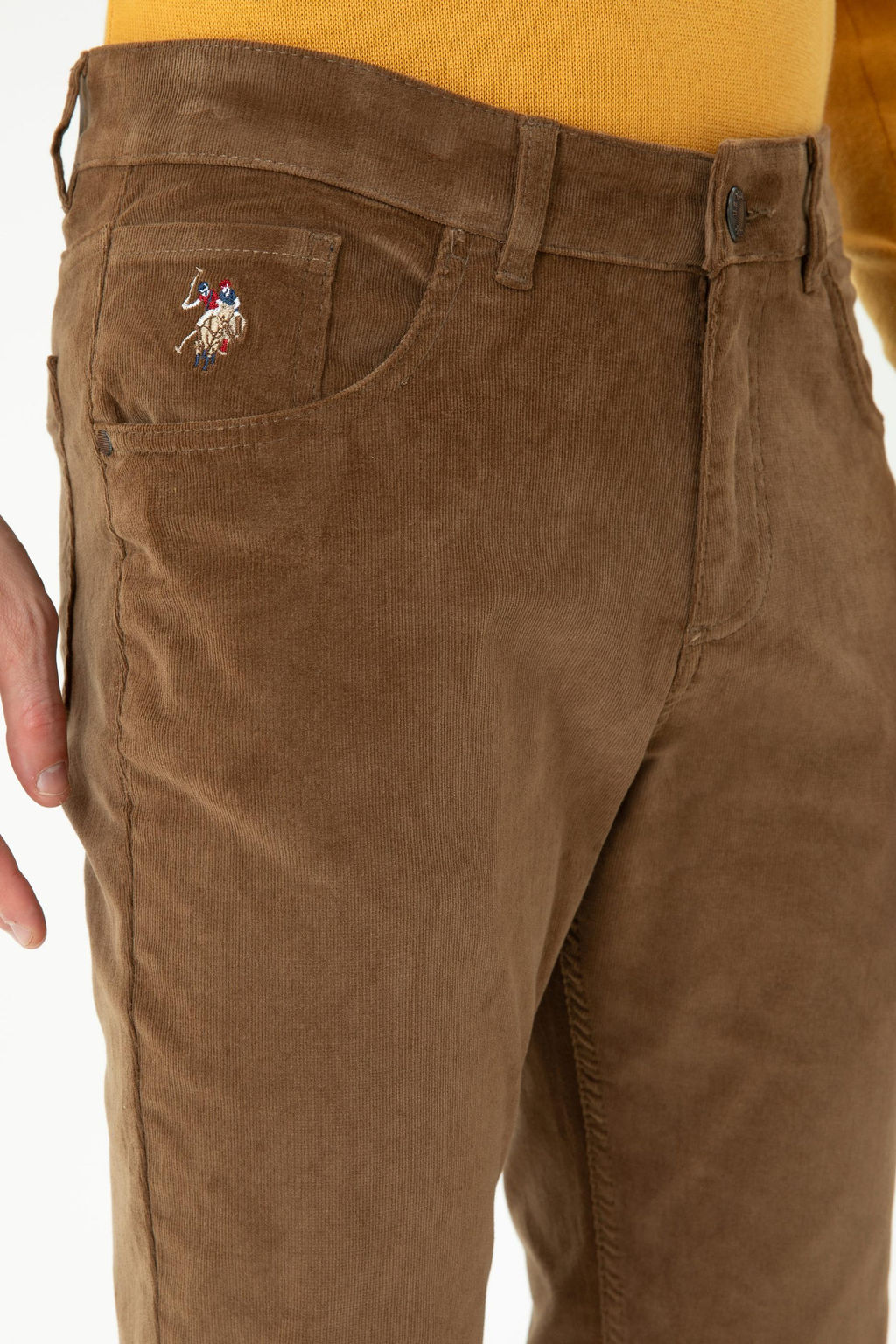 U. S. Polo Assn Мужские брюки из парусины светло-коричневого цвета - U.s. polo assn фото 19