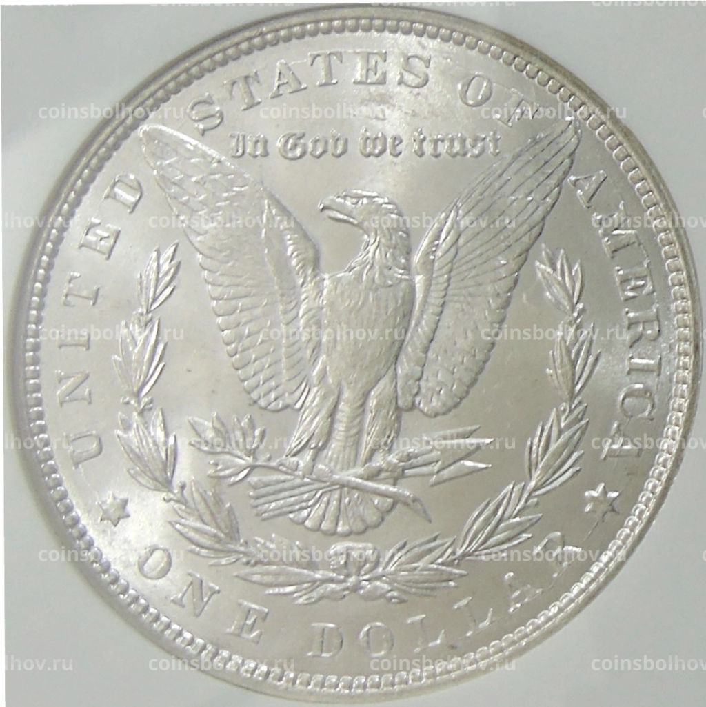 1 доллар 1887 года США Доллар Моргана (в слабе NGC MS 64)