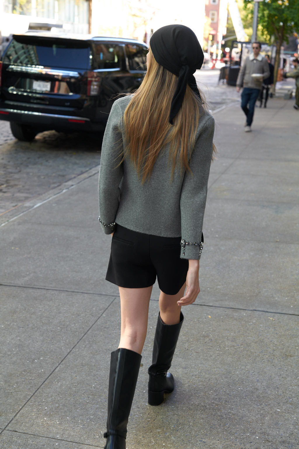 BEADED KNIT CARDIGAN