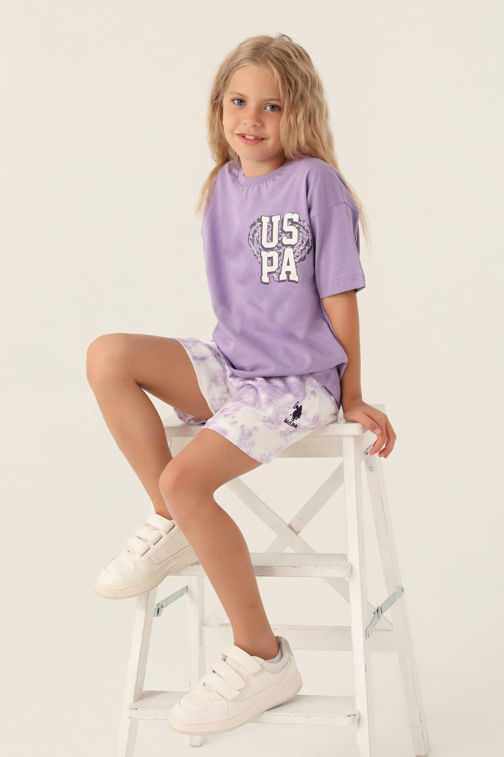 Сиреневый пижамный комплект для девочки - U.s. polo assn фото 6