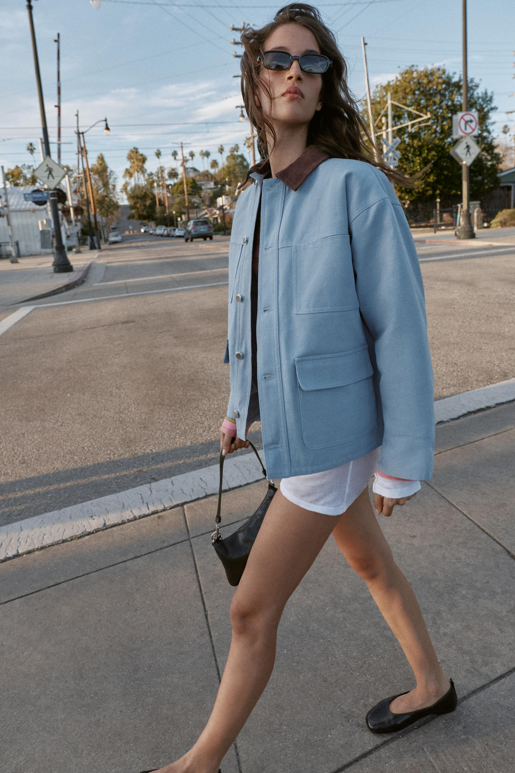 PUFFER JACKET WITH CONTRAST COLLAR - Zara фото 4