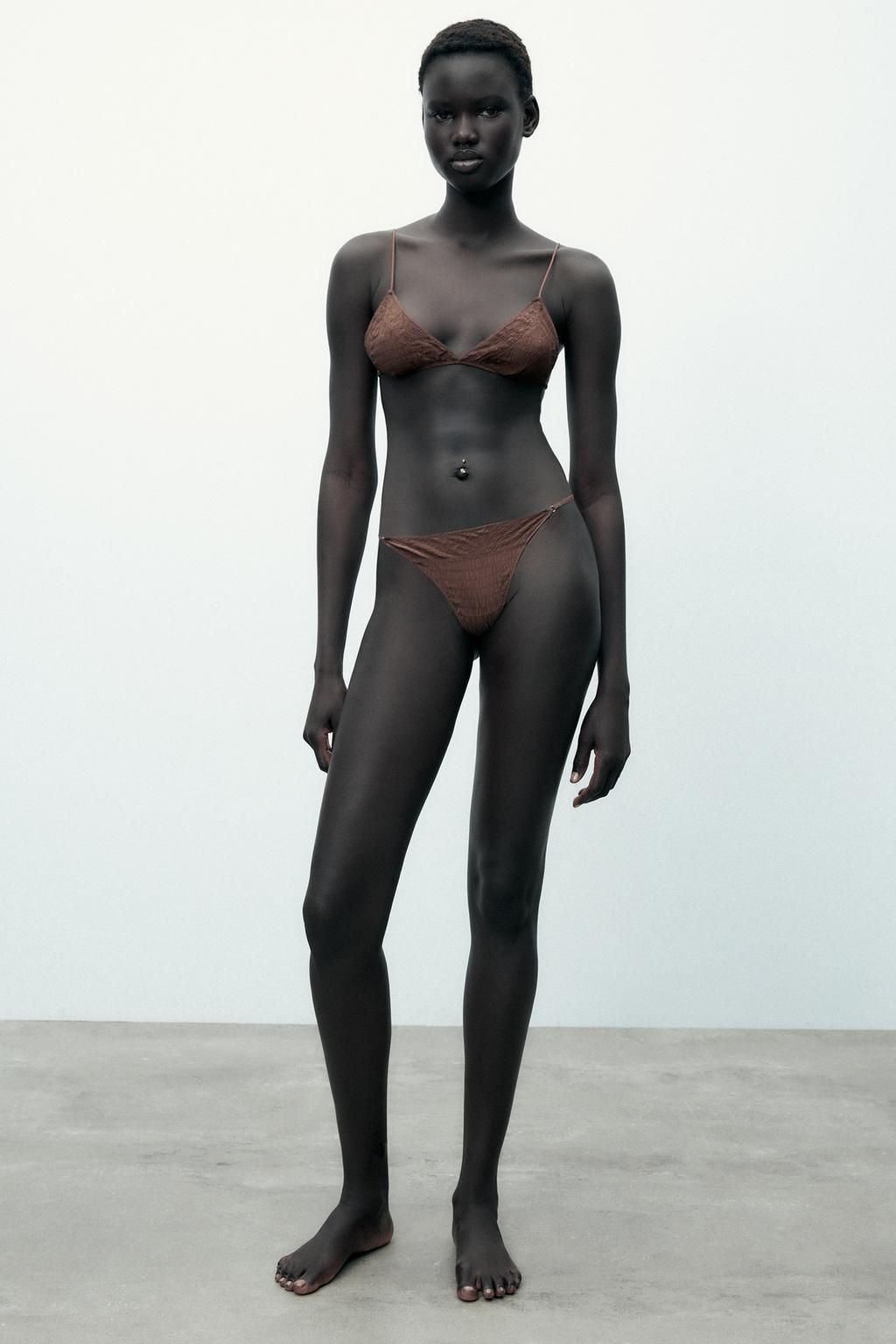 STRUCTURED SILK BRALETTE - Zara фото 3