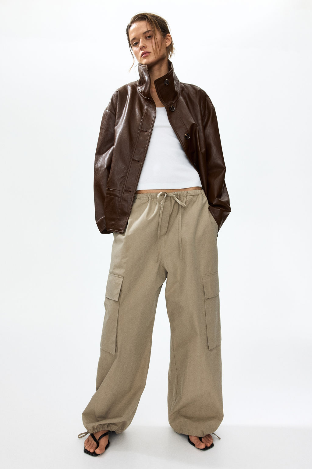 Chaqueta oversize con peplum - H&m фото 6