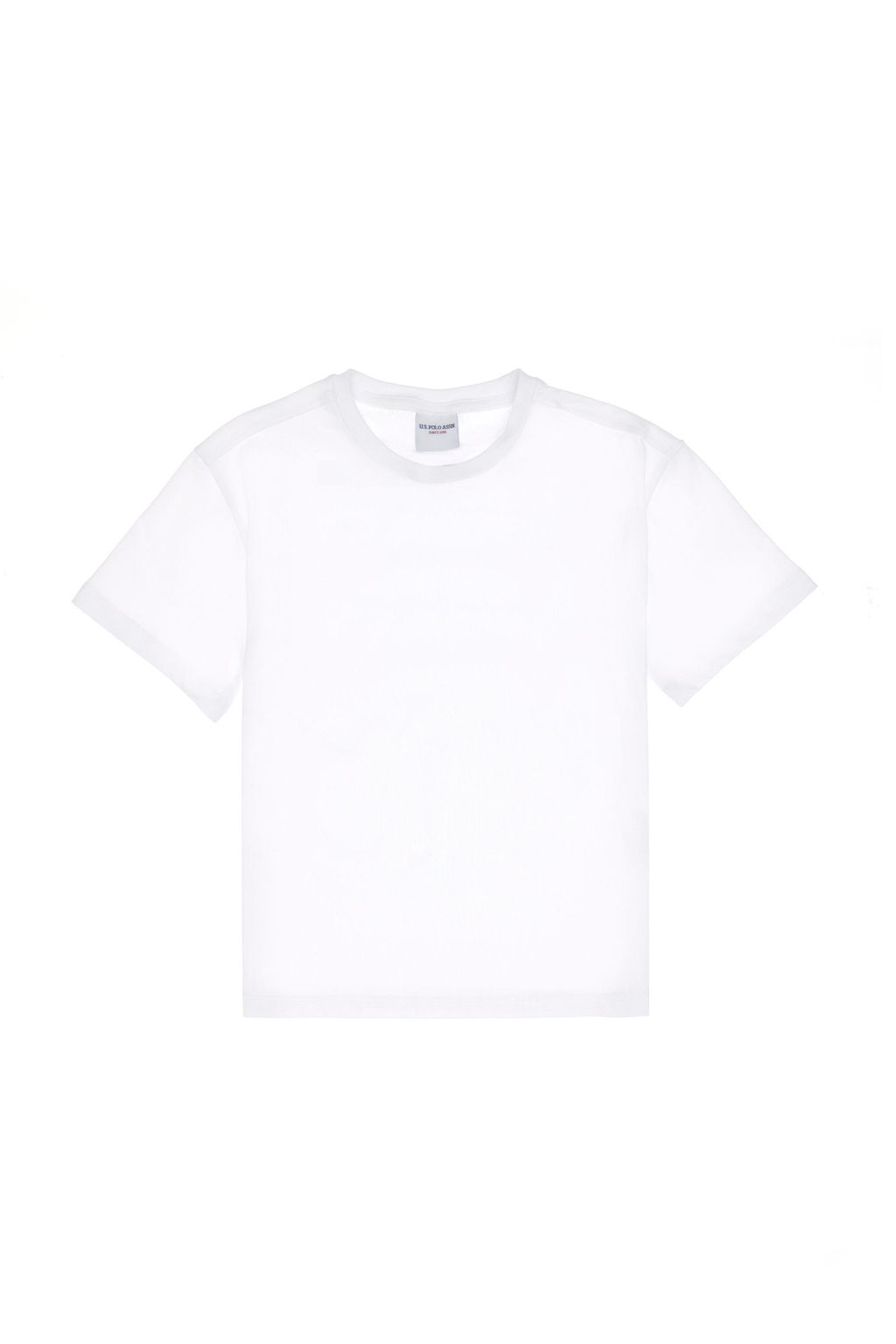 Erkek _ocuk Beyaz Comfort Bisiklet Yaka Ti__rt Sepette S_rpriz _ndirim - U.s. polo assn фото 2